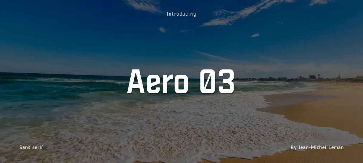 Aero 03 font preview