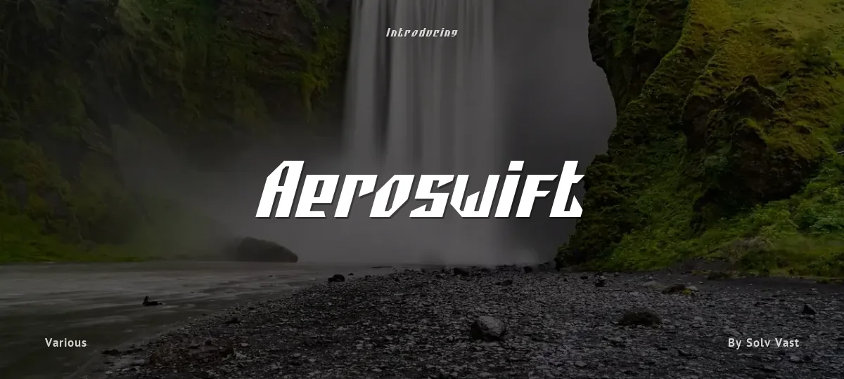 Aeroswift font preview