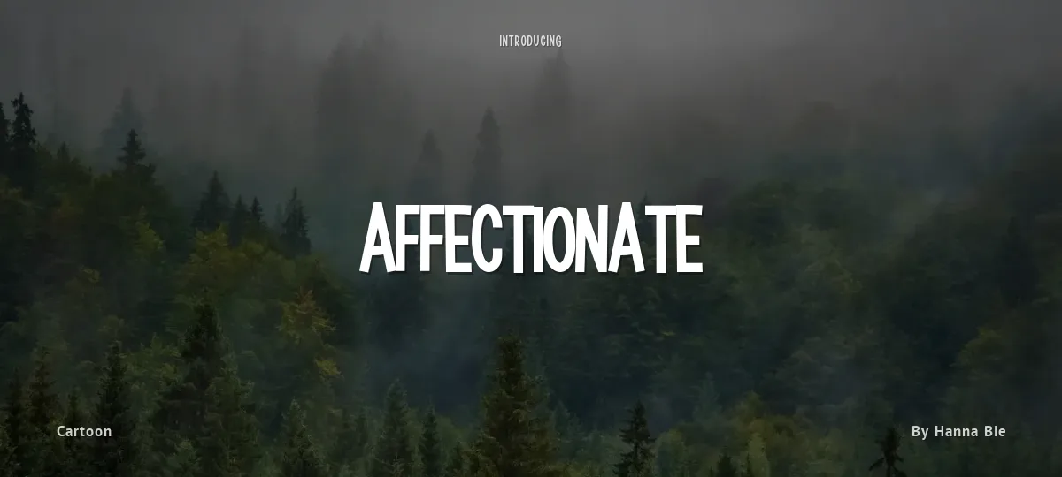 Affectionate font preview
