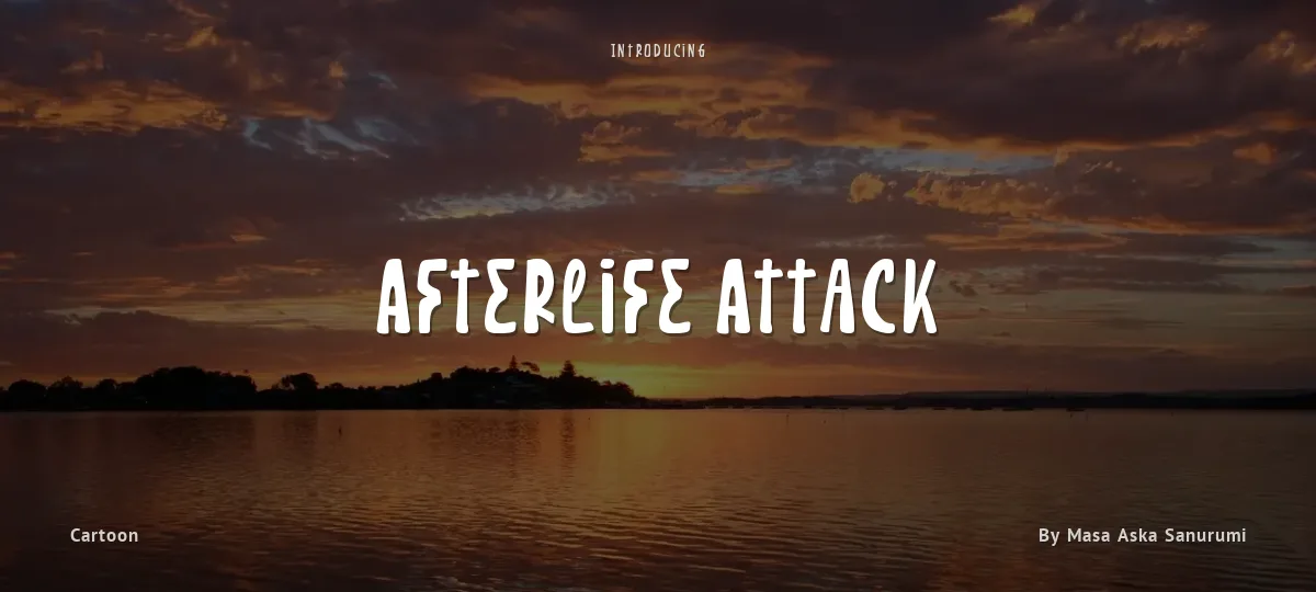 Afterlife Attack font preview