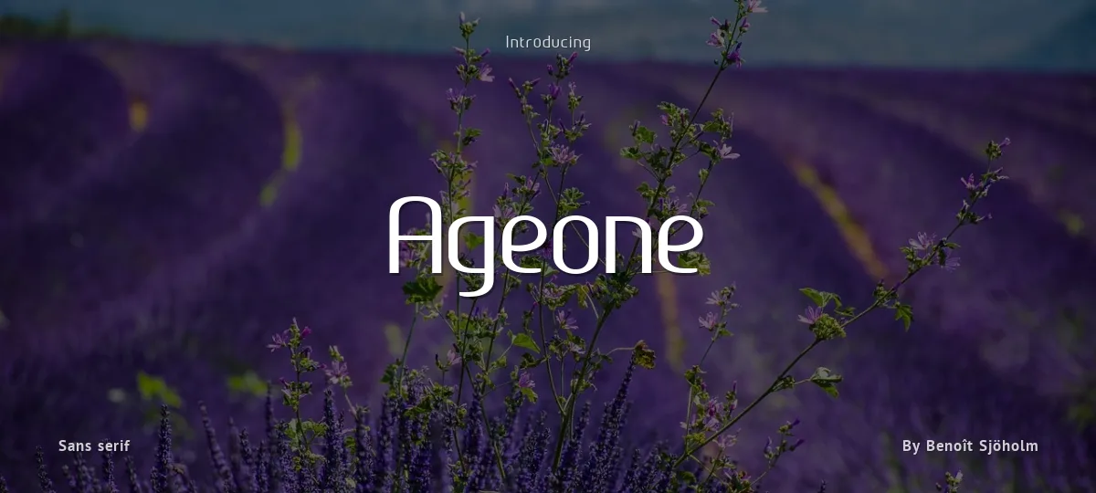 Ageone font preview