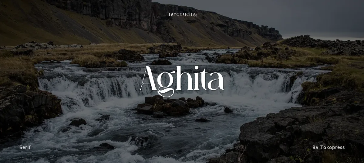 Aghita font preview