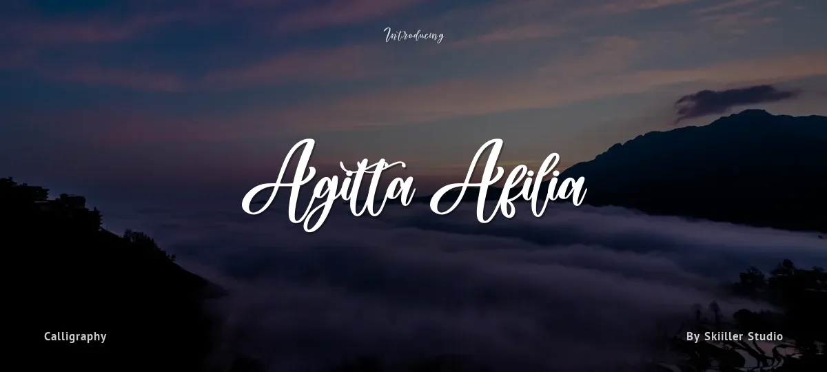 Agitta Afilia font preview