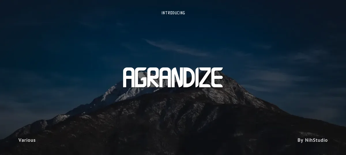Agrandize font preview