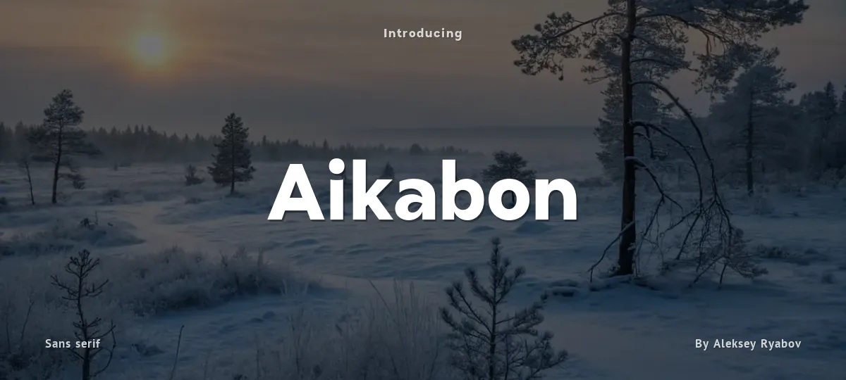 Aikabon font preview