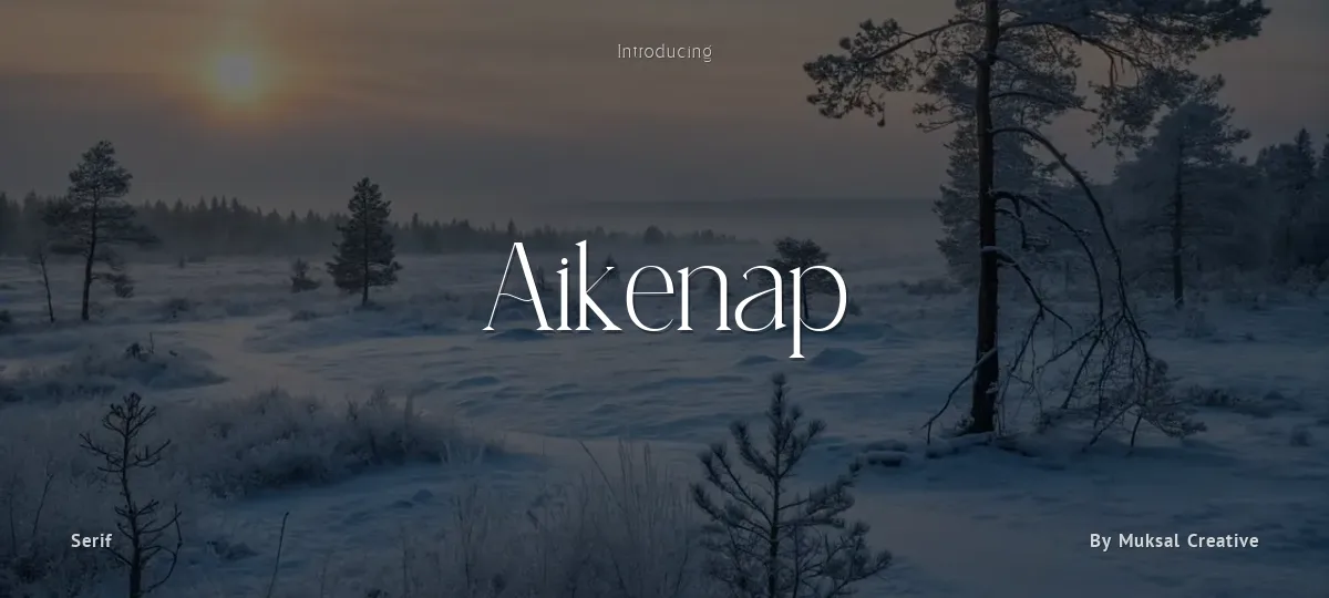 Aikenap font preview