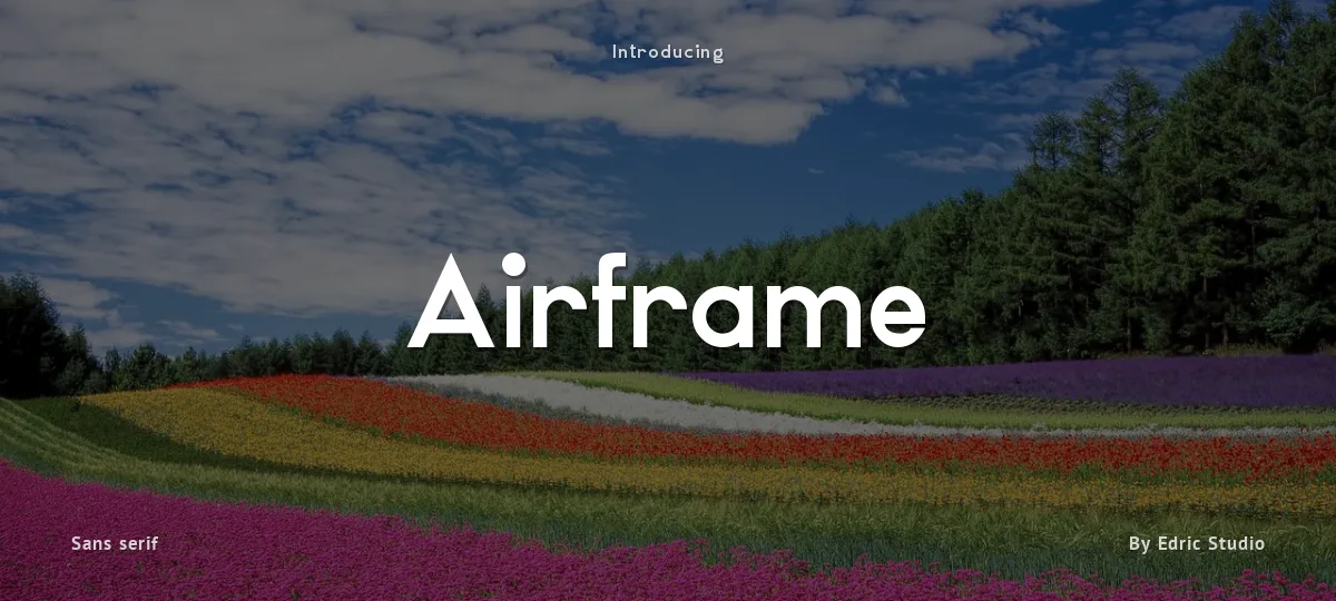 Airframe font preview