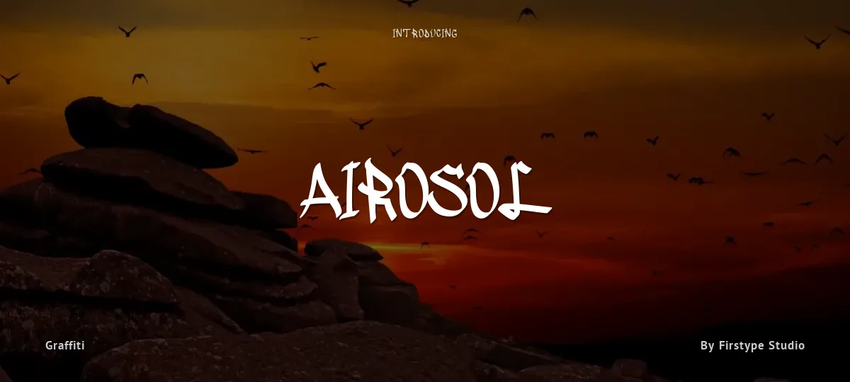 Airosol font preview
