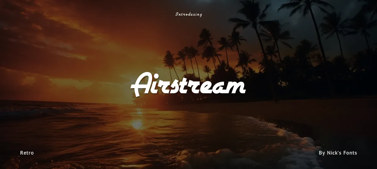 Airstream font preview