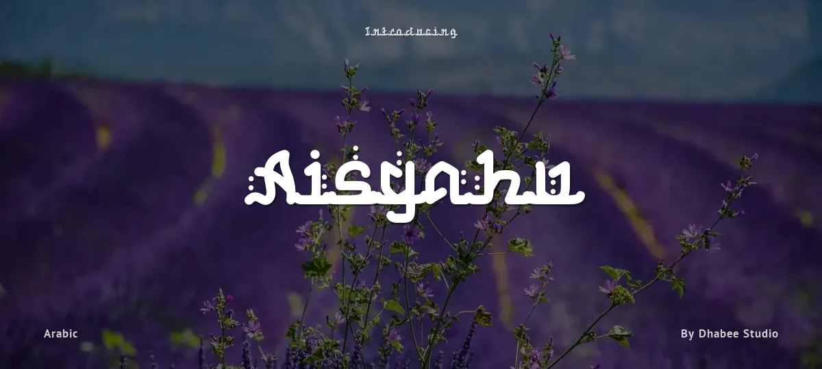 Aisyahu font preview