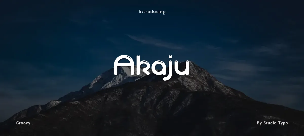 Akaju font preview