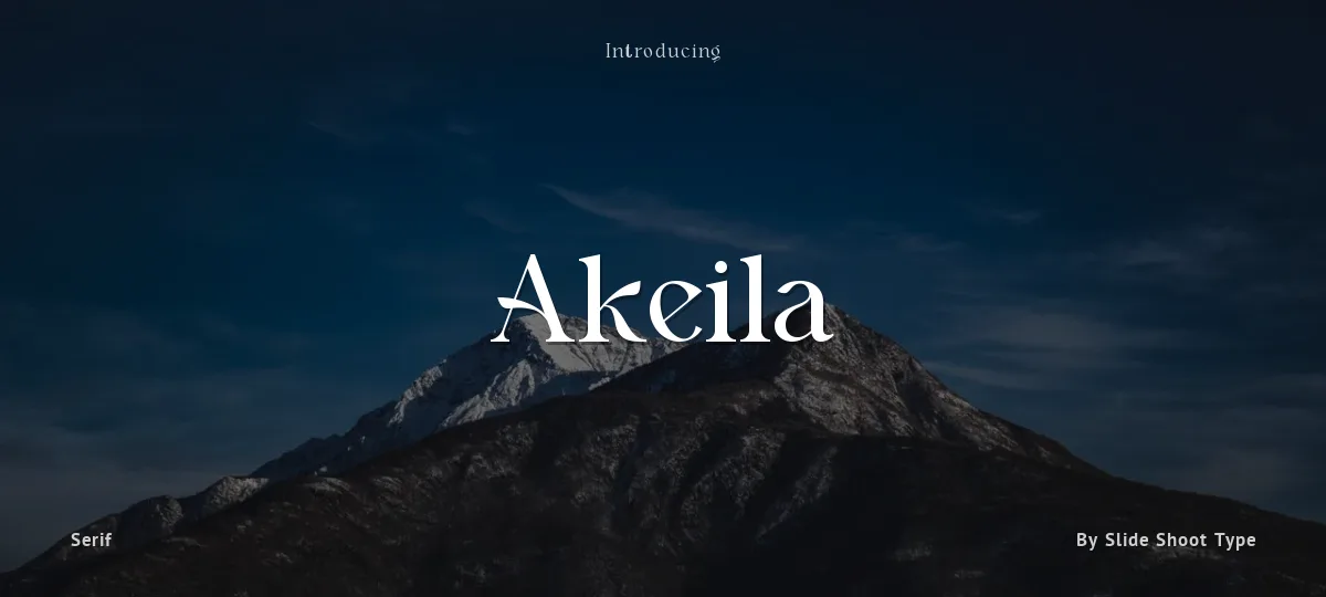 Akeila font preview
