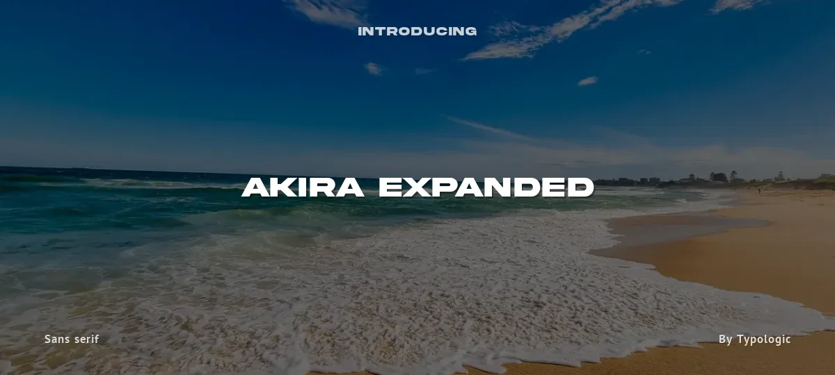 Akira Expanded font preview