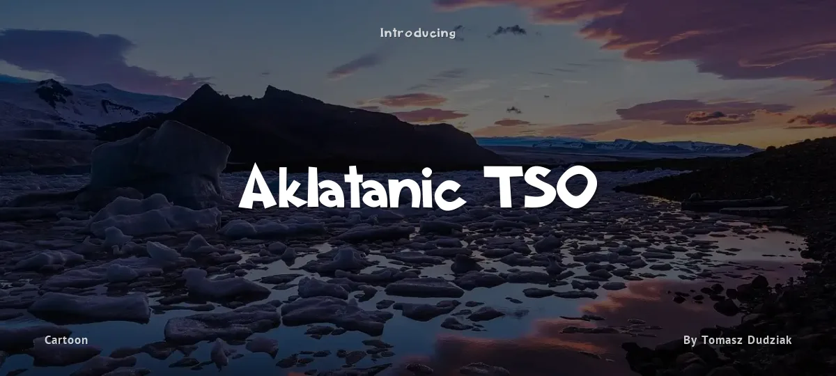 Aklatanic TSO font preview