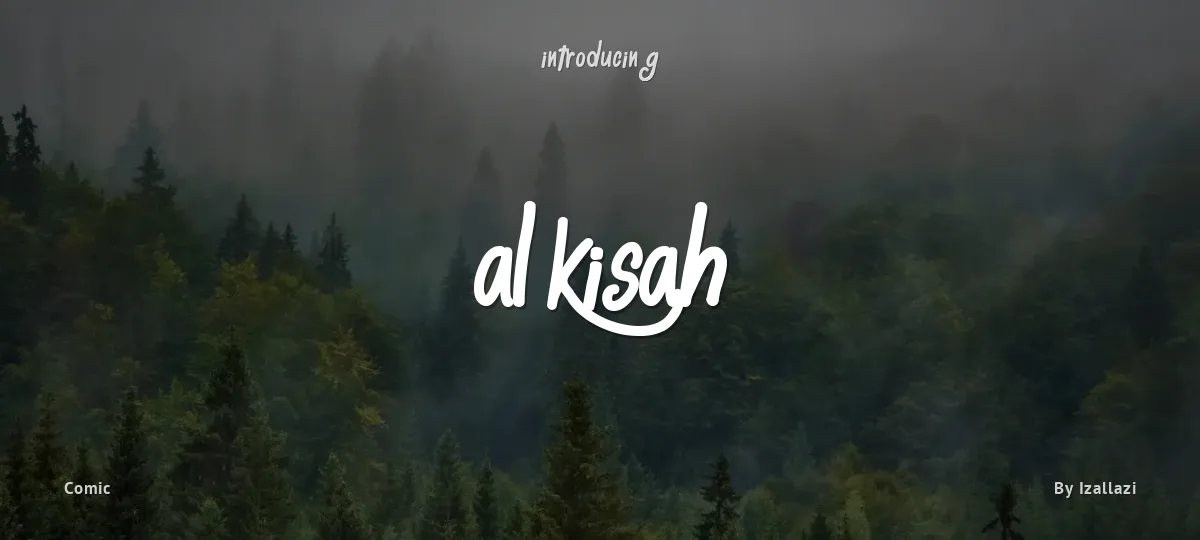 Al Kisah font preview