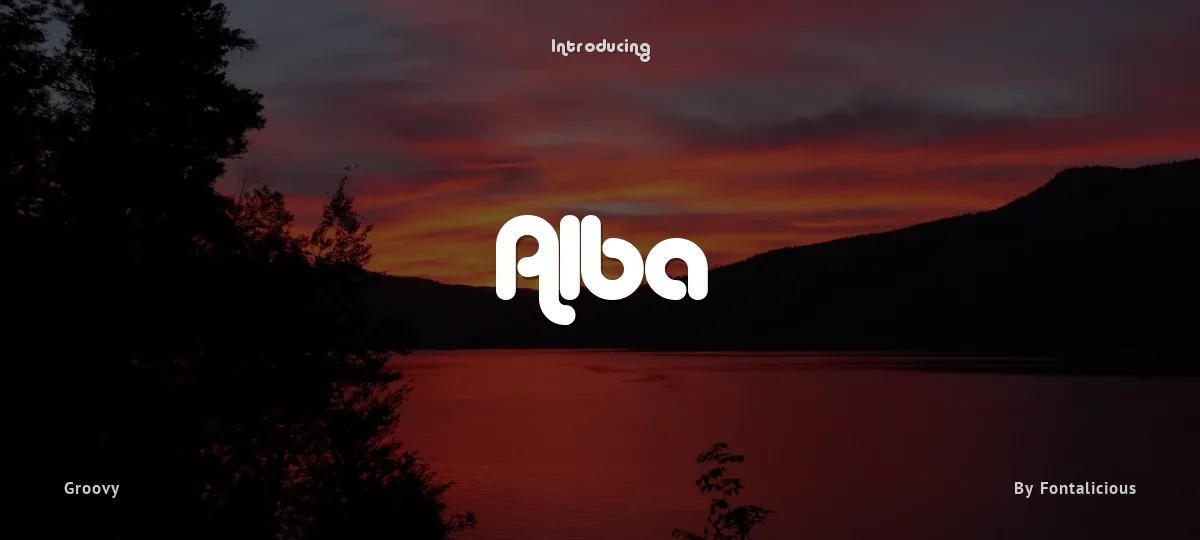 Alba font preview