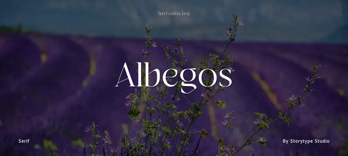 Albegos font preview