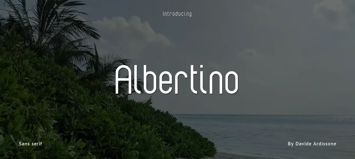 Albertino font preview