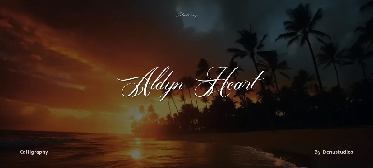 Aldyn Heart font preview