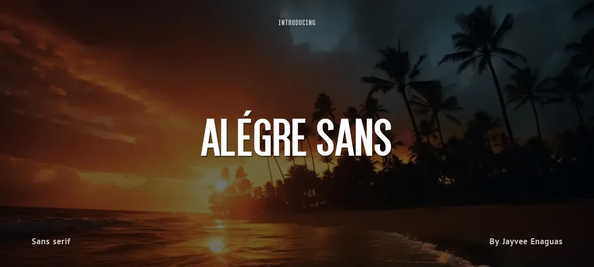 Alégre Sans font preview