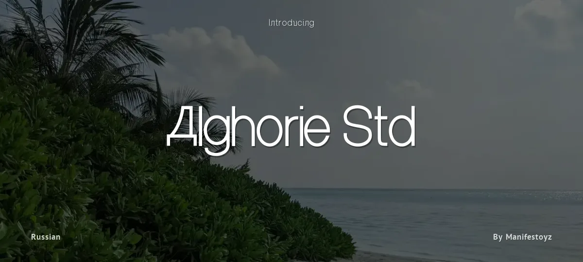 Alghorie Std font preview