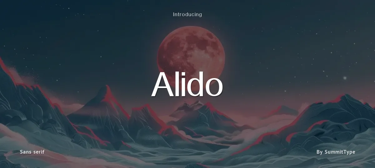 Alido font preview