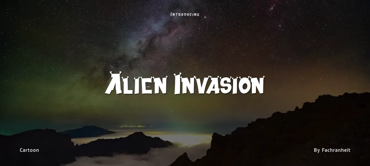 Alien Invasion font preview