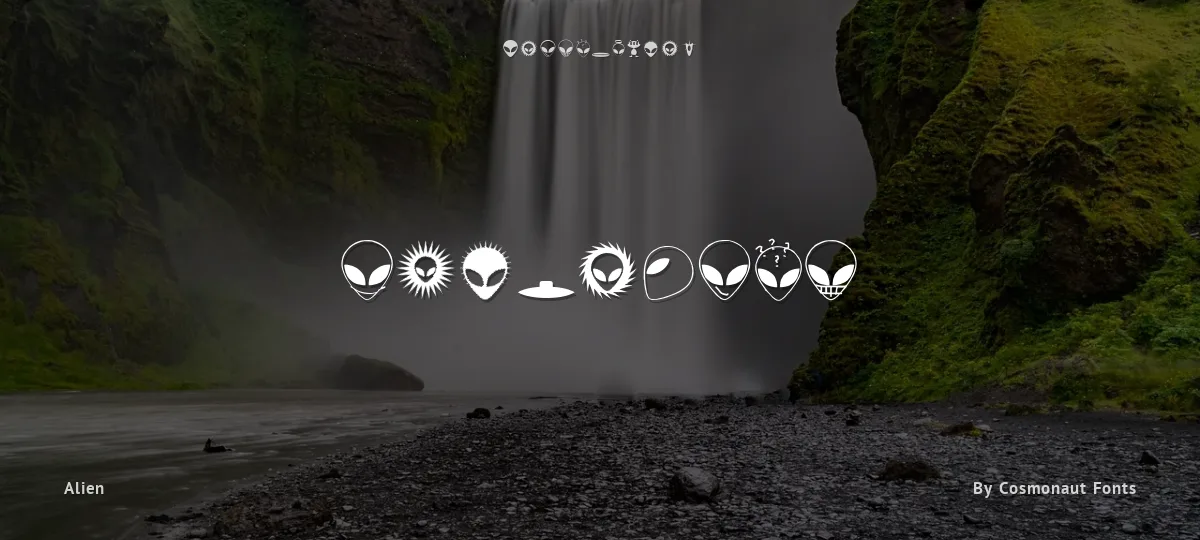 Alienator font preview