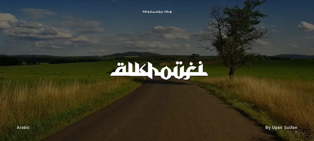 Alkhoufi font preview