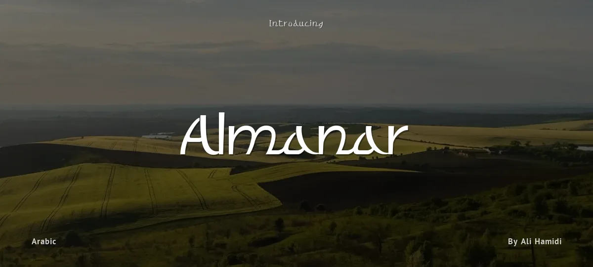 Almanar font preview