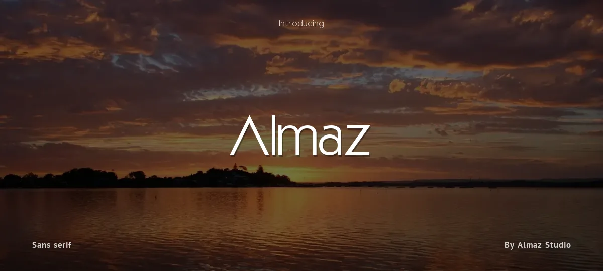 Almaz font preview