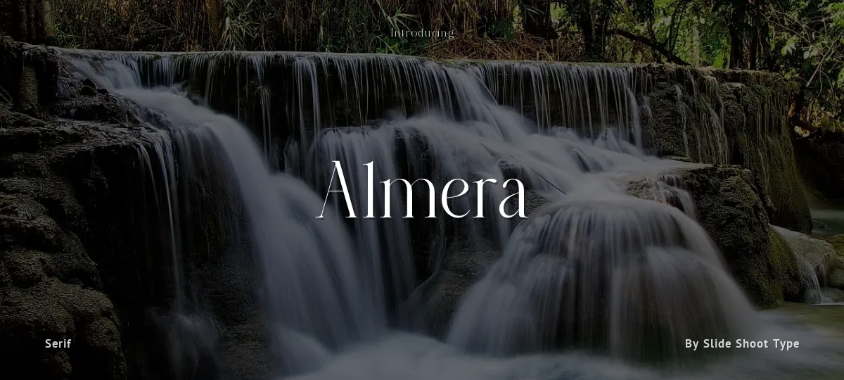 Almera font preview