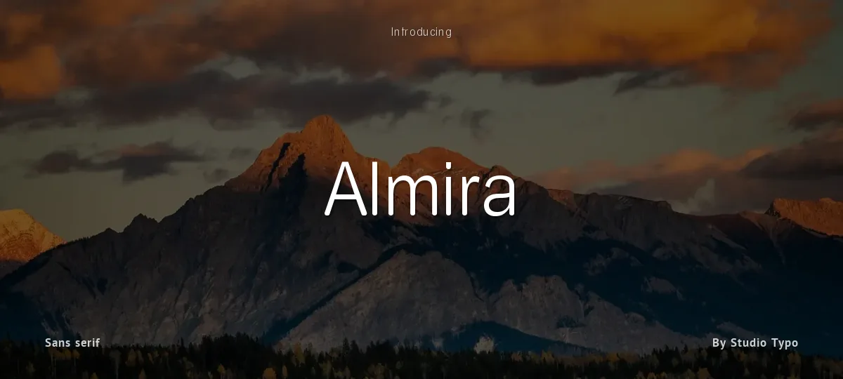 Almira font preview