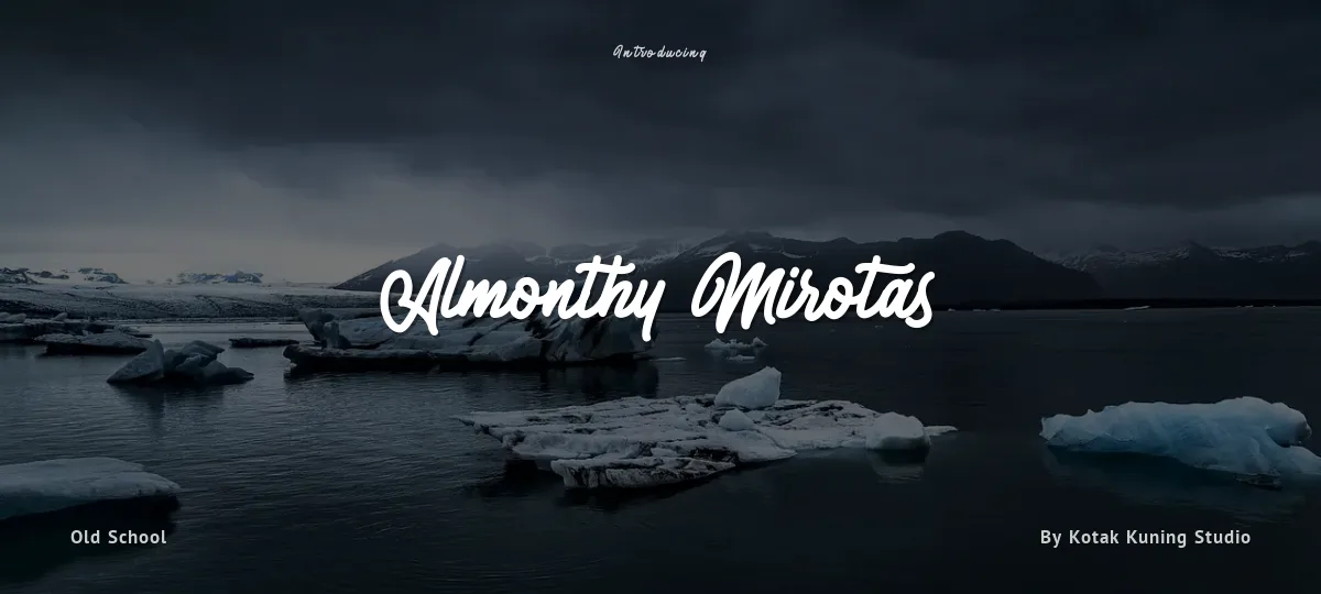 Almonthy Mirotas font preview