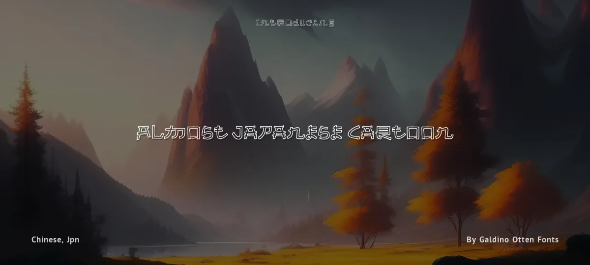 Almost Japanese Cartoon font preview