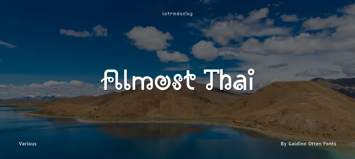 Almost Thai font preview