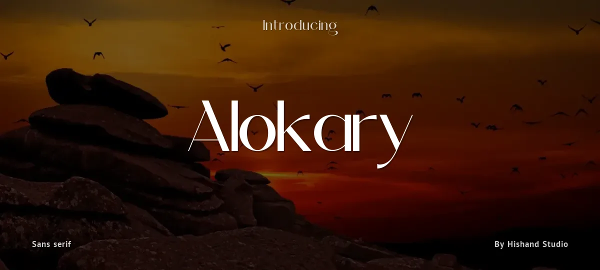 Alokary font preview