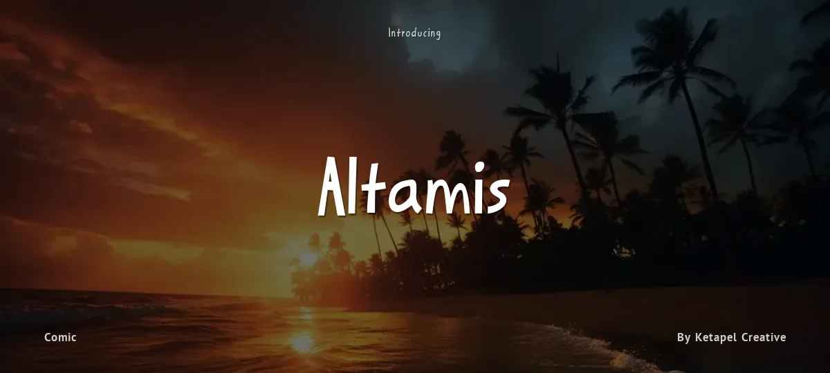 Altamis font preview