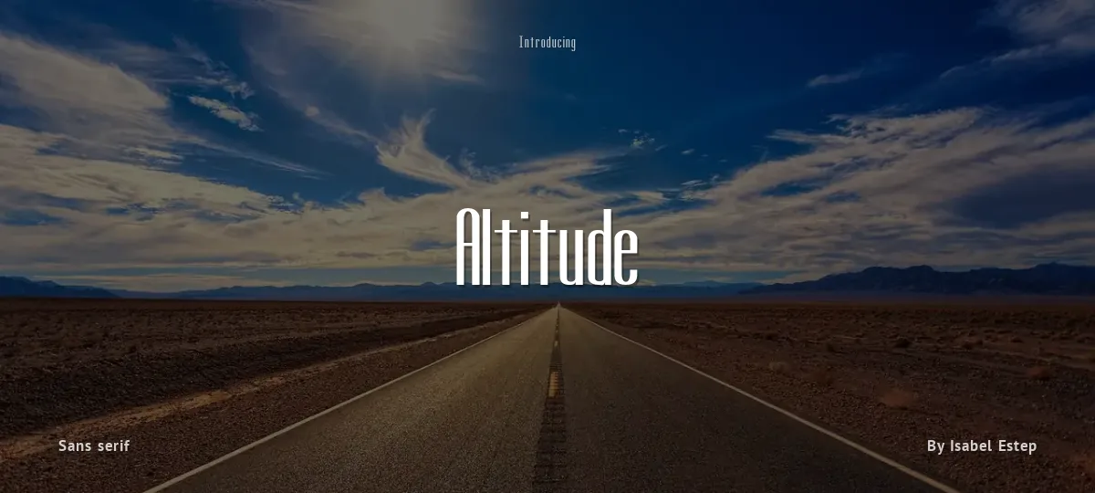 Altitude font preview