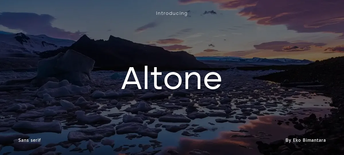 Altone font preview