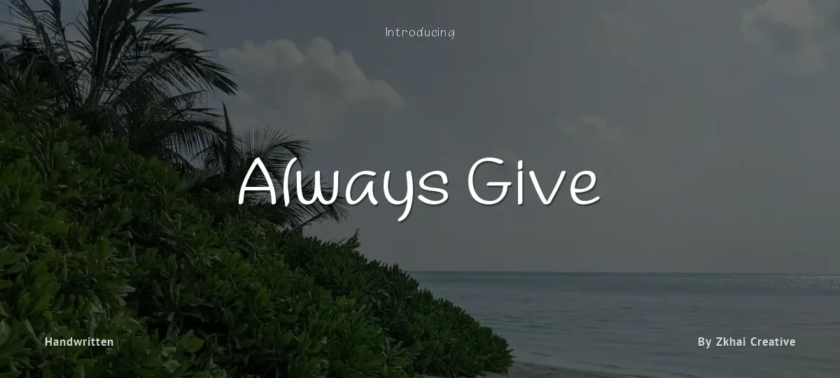 Always Give font preview
