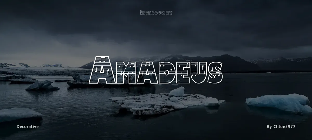 Amadeus font preview