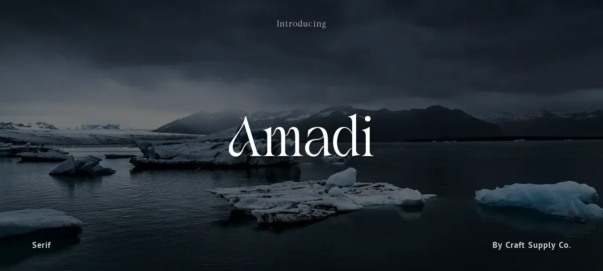 Amadi font preview