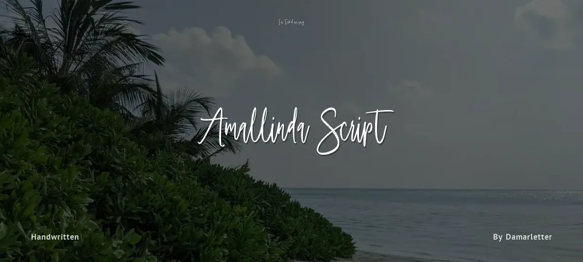 Amallinda Script font preview
