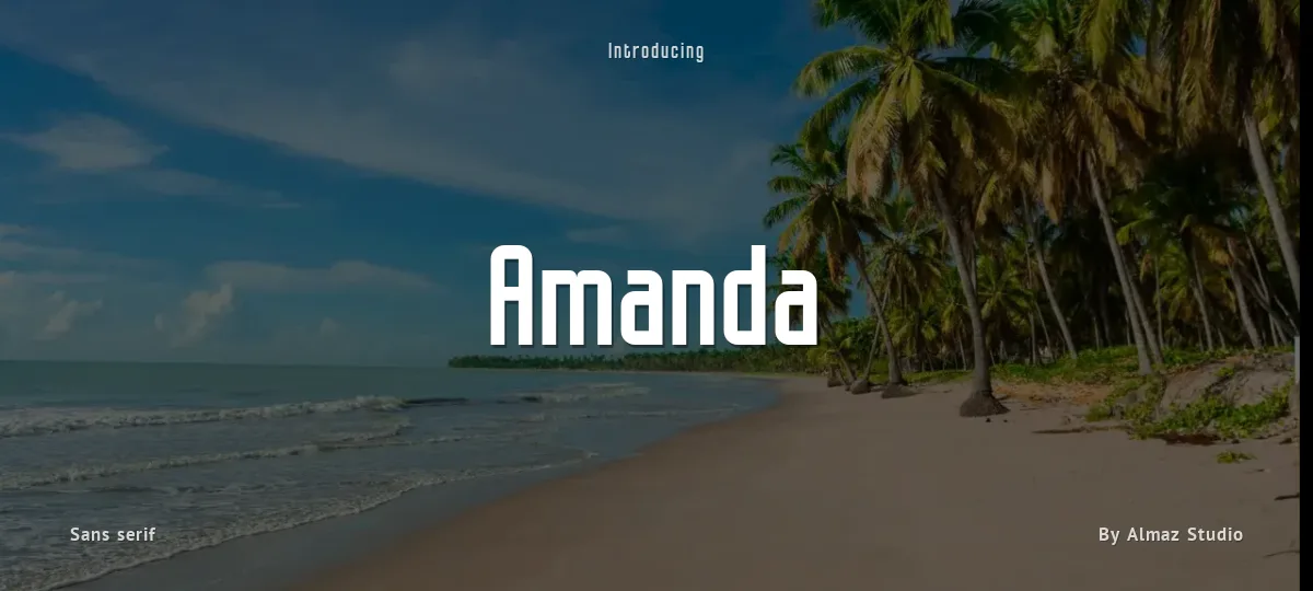 Amanda font preview