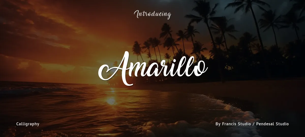 Amarillo font preview