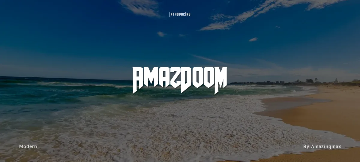 AmazDooM font preview