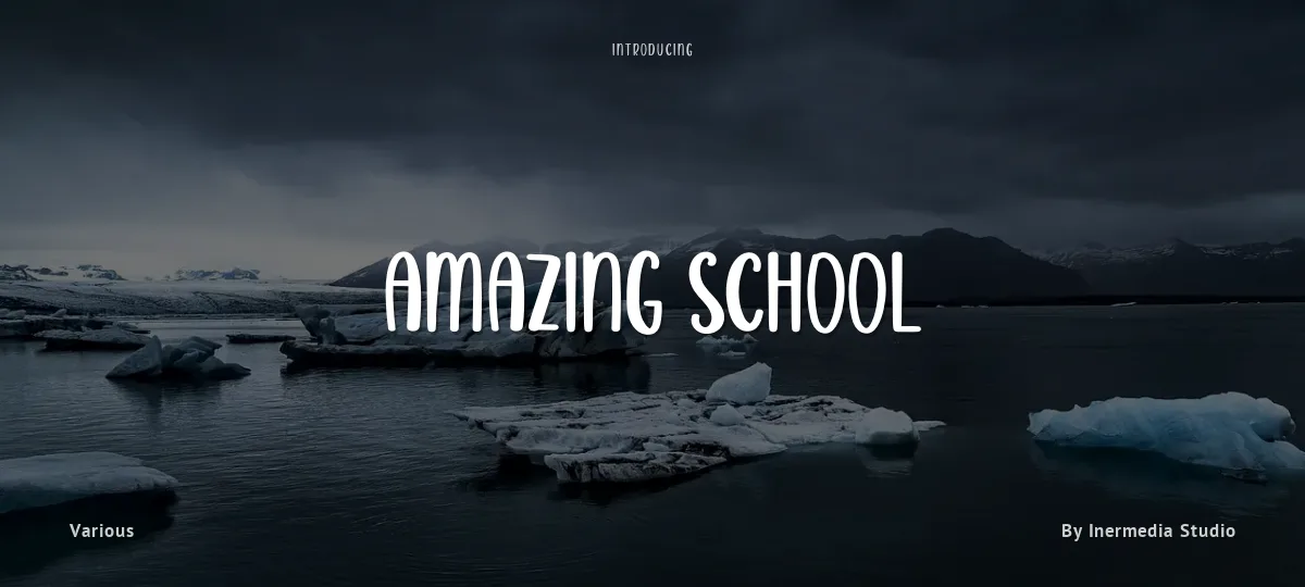 Amazing School font preview