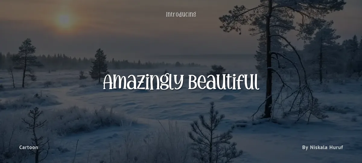 Amazingly Beautiful font preview