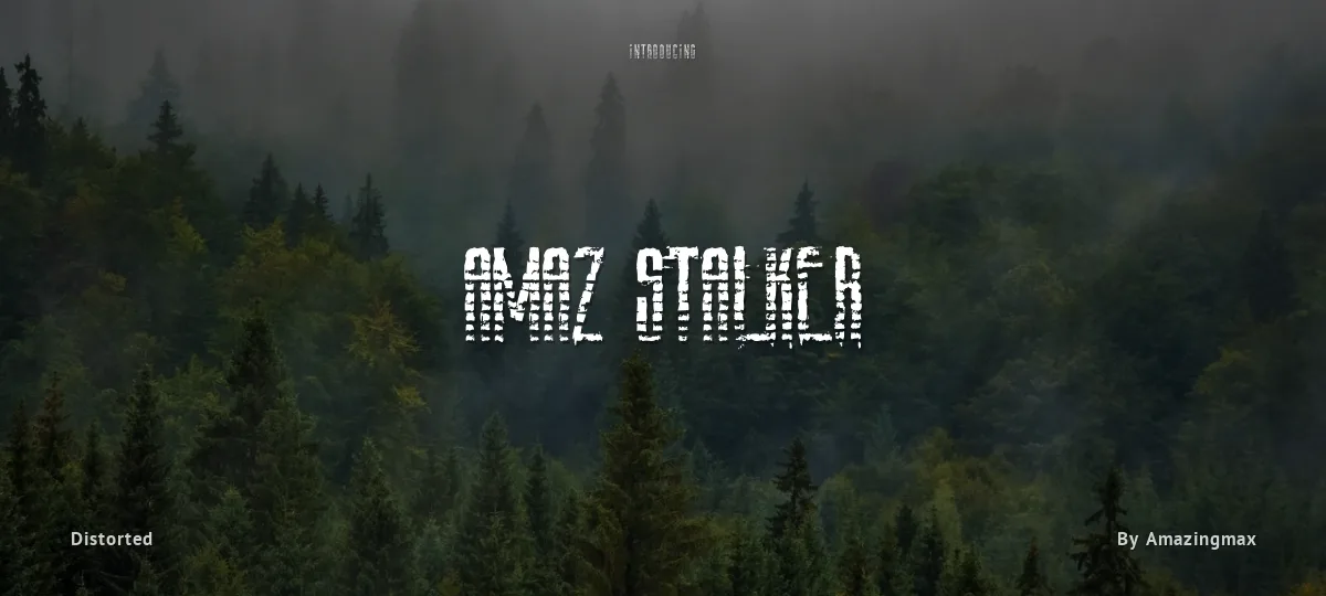 Amaz Stalker font preview